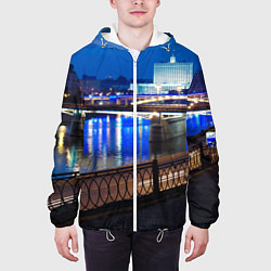 Куртка с капюшоном мужская Москва, цвет: 3D-белый — фото 2