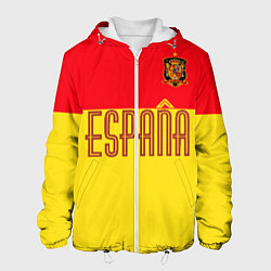 Куртка с капюшоном мужская Сборная Испании: Евро 2016, цвет: 3D-белый
