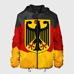 Куртка с капюшоном мужская Германия: герб, цвет: 3D-черный