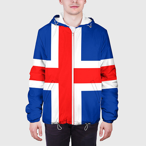 Мужская куртка Исландия / 3D-Белый – фото 3