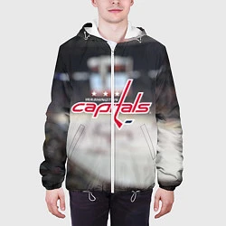 Куртка с капюшоном мужская Washington Capitals, цвет: 3D-белый — фото 2