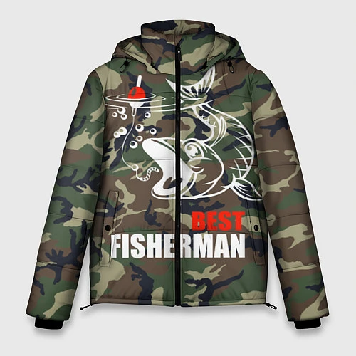 Мужская зимняя куртка Best fisherman / 3D-Красный – фото 1