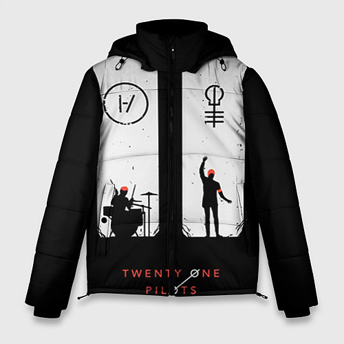 Мужская зимняя куртка Twenty One Pilots: Lines / 3D-Красный – фото 1