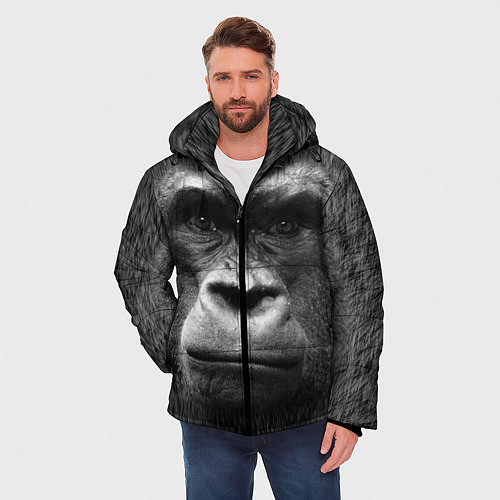 Мужская зимняя куртка Взгляд / 3D-Черный – фото 3