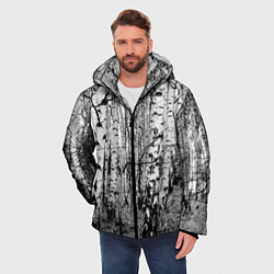 Куртка зимняя мужская Березовая роща, цвет: 3D-черный — фото 2