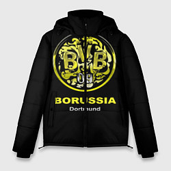 Куртка зимняя мужская Borussia Dortmund, цвет: 3D-черный