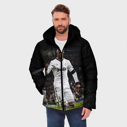 Мужская зимняя куртка Роналдо / 3D-Черный – фото 3