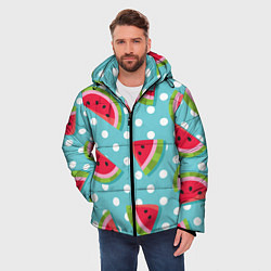 Куртка зимняя мужская Арбузный рай, цвет: 3D-красный — фото 2
