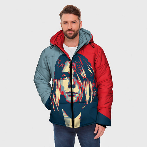 Мужская зимняя куртка Kurt Cobain / 3D-Черный – фото 3