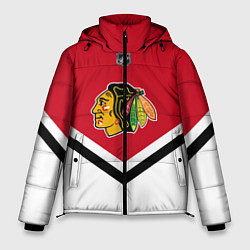 Куртка зимняя мужская NHL: Chicago Blackhawks, цвет: 3D-светло-серый