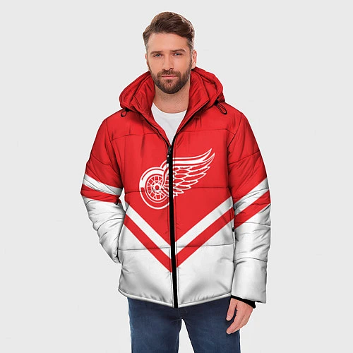 Мужская зимняя куртка NHL: Detroit Red Wings / 3D-Черный – фото 3