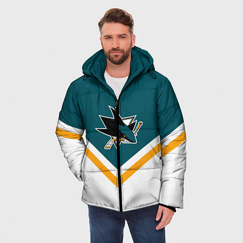 Мужская зимняя куртка NHL: San Jose Sharks / 3D-Черный – фото 3