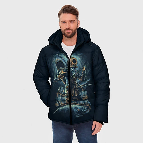 Мужская зимняя куртка Подводная охота / 3D-Черный – фото 3