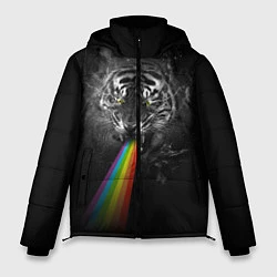 Куртка зимняя мужская Космический тигр, цвет: 3D-красный
