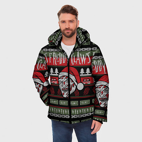 Мужская зимняя куртка Freddy Christmas / 3D-Черный – фото 3