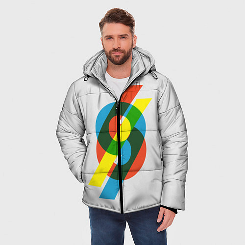 Мужская зимняя куртка 69 / 3D-Светло-серый – фото 3