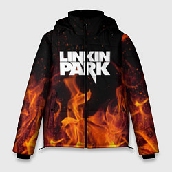 Куртка зимняя мужская Linkin Park: Hell Flame, цвет: 3D-черный