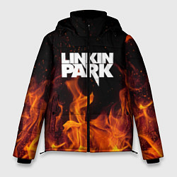 Куртка зимняя мужская Linkin Park: Hell Flame, цвет: 3D-светло-серый