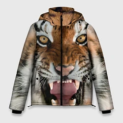 Куртка зимняя мужская Свирепый тигр, цвет: 3D-черный