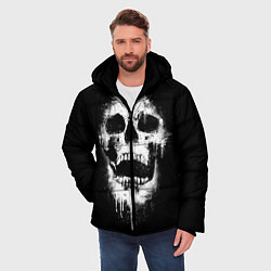 Куртка зимняя мужская Evil Skull, цвет: 3D-черный — фото 2