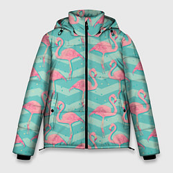 Мужская зимняя куртка Flamingo Pattern