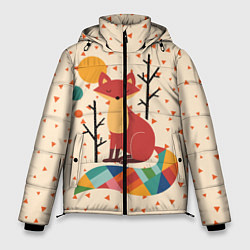 Мужская зимняя куртка Осенняя лисичка