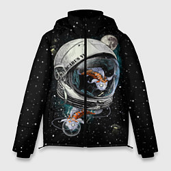 Куртка зимняя мужская Подводный космос, цвет: 3D-черный