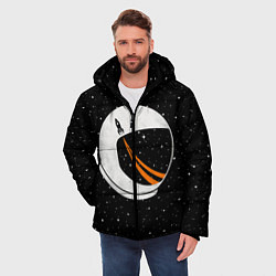Куртка зимняя мужская Шлем астронавта, цвет: 3D-черный — фото 2