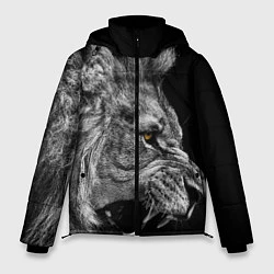 Куртка зимняя мужская Оскал льва, цвет: 3D-черный