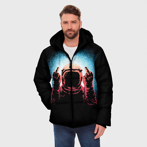Мужская зимняя куртка Spaceman / 3D-Черный – фото 3