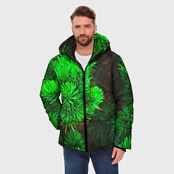 Куртка зимняя мужская Зелёная ель, цвет: 3D-черный — фото 2