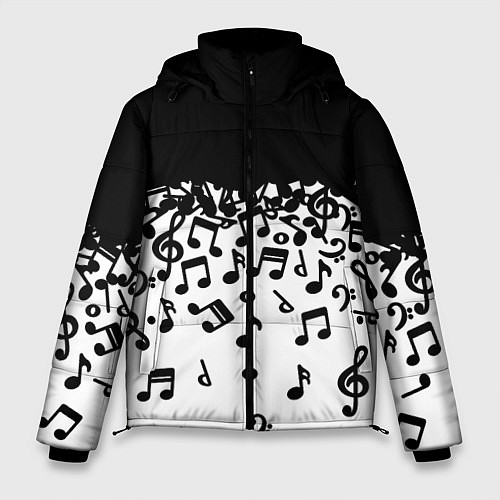 Мужская зимняя куртка Поглощение музыкой / 3D-Светло-серый – фото 1