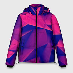 Куртка зимняя мужская Violet polygon, цвет: 3D-красный