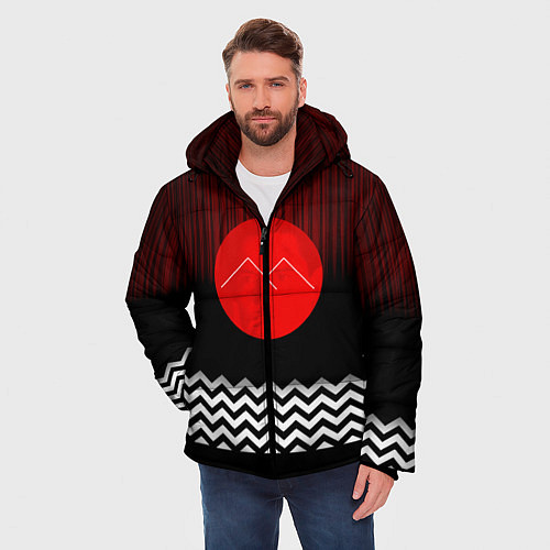 Мужская зимняя куртка Twin Peaks Sun / 3D-Черный – фото 3