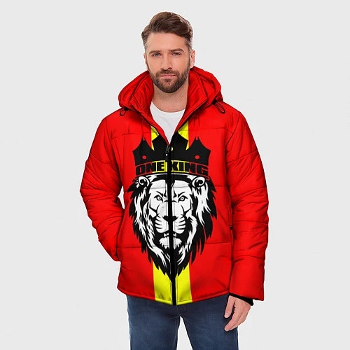Мужская зимняя куртка One Lion King / 3D-Черный – фото 3