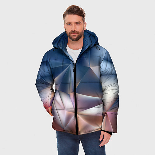 Мужская зимняя куртка Abstract / 3D-Черный – фото 3
