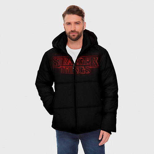 Мужская зимняя куртка Logo ST / 3D-Черный – фото 3