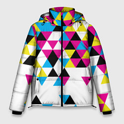 Куртка зимняя мужская Broken mosaic, цвет: 3D-черный