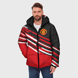 Куртка зимняя мужская Man UTD FC: Sport Line 2018, цвет: 3D-красный — фото 2
