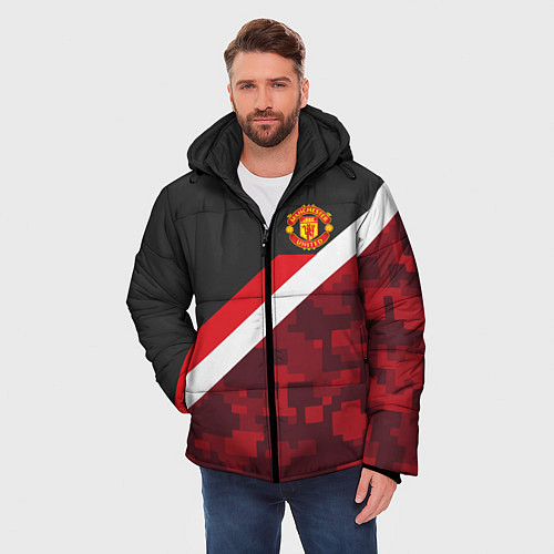 Мужская зимняя куртка Man UTD FC: Sport Camo / 3D-Черный – фото 3