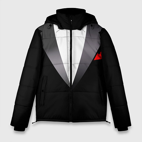 Мужская зимняя куртка Смокинг мистера / 3D-Красный – фото 1
