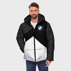 Куртка зимняя мужская BMW 2018 SportWear 3, цвет: 3D-светло-серый — фото 2