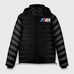 Куртка зимняя мужская BMW M BLACK & GREY, цвет: 3D-черный