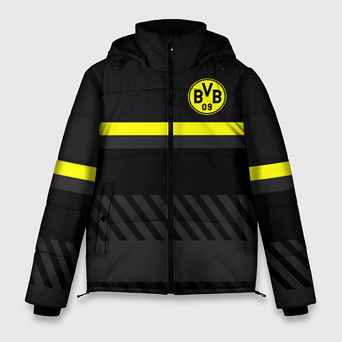 Мужская зимняя куртка FC Borussia 2018 Original #3 / 3D-Красный – фото 1