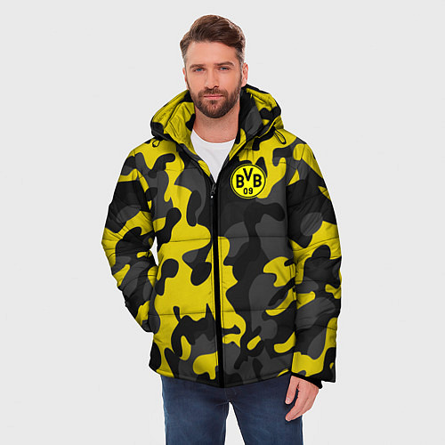 Мужская зимняя куртка Borussia 2018 Military Sport / 3D-Черный – фото 3