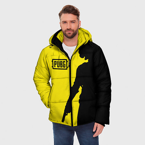 Мужская зимняя куртка PUBG: Yellow Shadow / 3D-Черный – фото 3