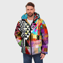 Куртка зимняя мужская RGB Geometry, цвет: 3D-светло-серый — фото 2