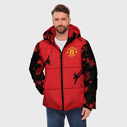 Куртка зимняя мужская FC Manchester United: Red Original, цвет: 3D-черный — фото 2