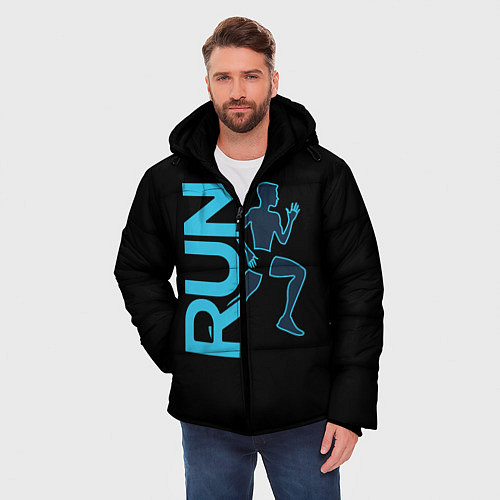 Мужская зимняя куртка RUN: Black Style / 3D-Черный – фото 3