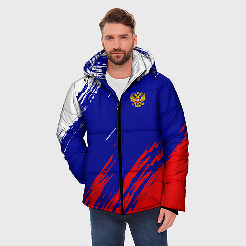 Мужская зимняя куртка RUSSIA SPORT / 3D-Черный – фото 3